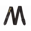 Fender Fender® Logo Strap, Black/Yellow Logo, 2"