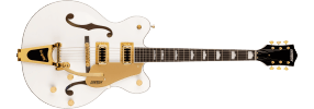 Gretsch G5422TG Electromatic® Classic Hollow Body Double-Cut with Bigsby® and Gold Hardware, Laurel Fingerboard, Snowcrest White