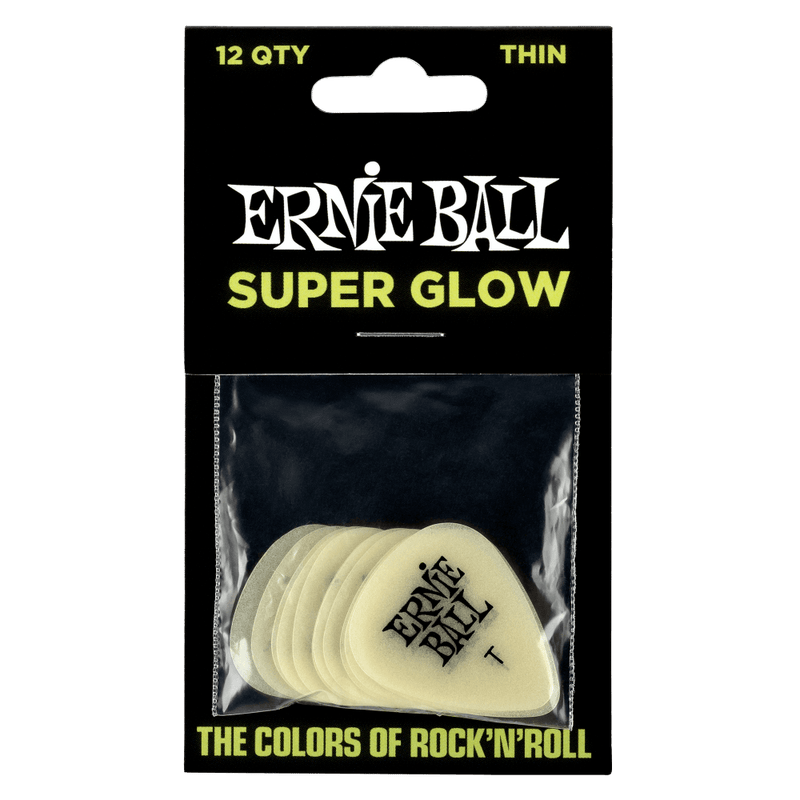 Ernie Ball Picks Superglow Thin x12
