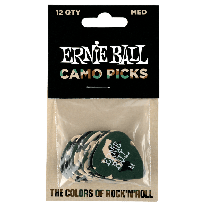 Ernie Ball Camouflage Picks Medium X12
