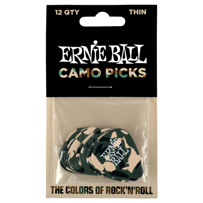 Ernie Ball Camouflage Picks Thin X12