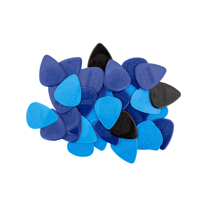 Ernie Ball Nylon Picks 50Pkthin/Med/Hvy