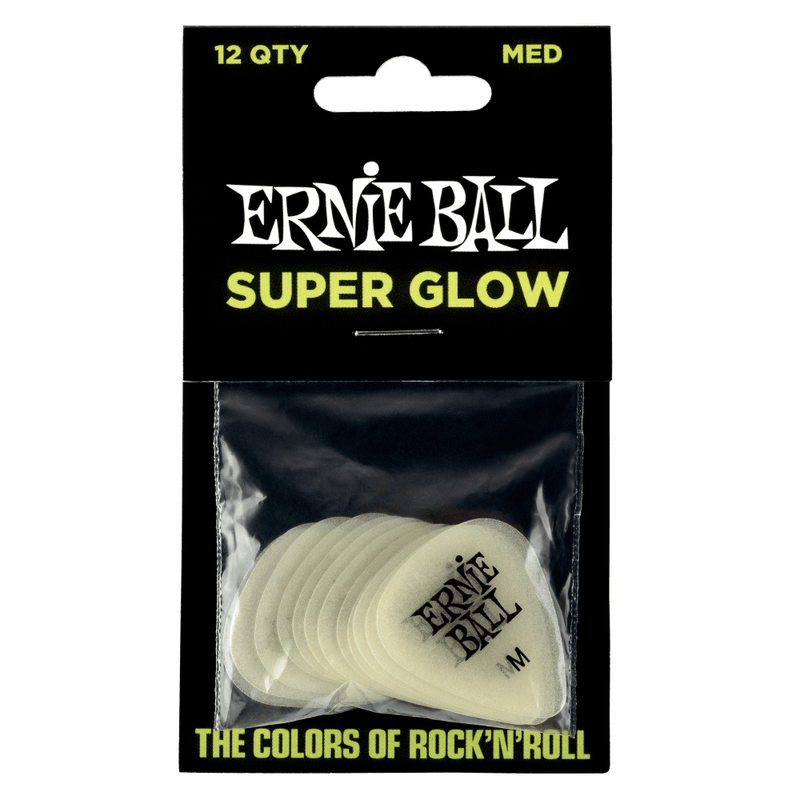 Ernie Ball Picks Superglow Medium x12