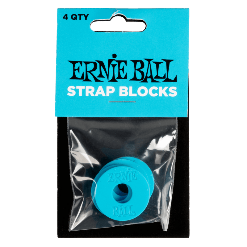 Ernie Ball Strap Blocks 4Pk - Blue