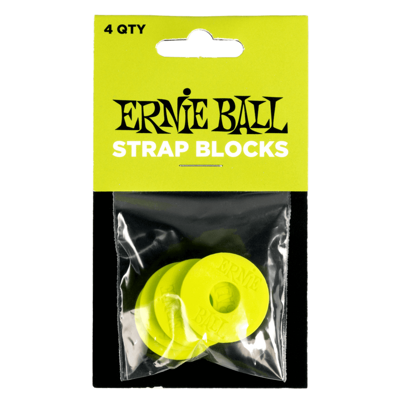 Ernie Ball Strap Blocks 4Pk - Green
