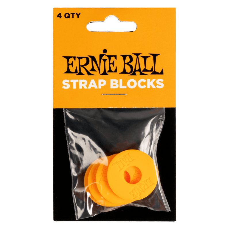 Ernie Ball Strap Blocks 4Pk - Orange