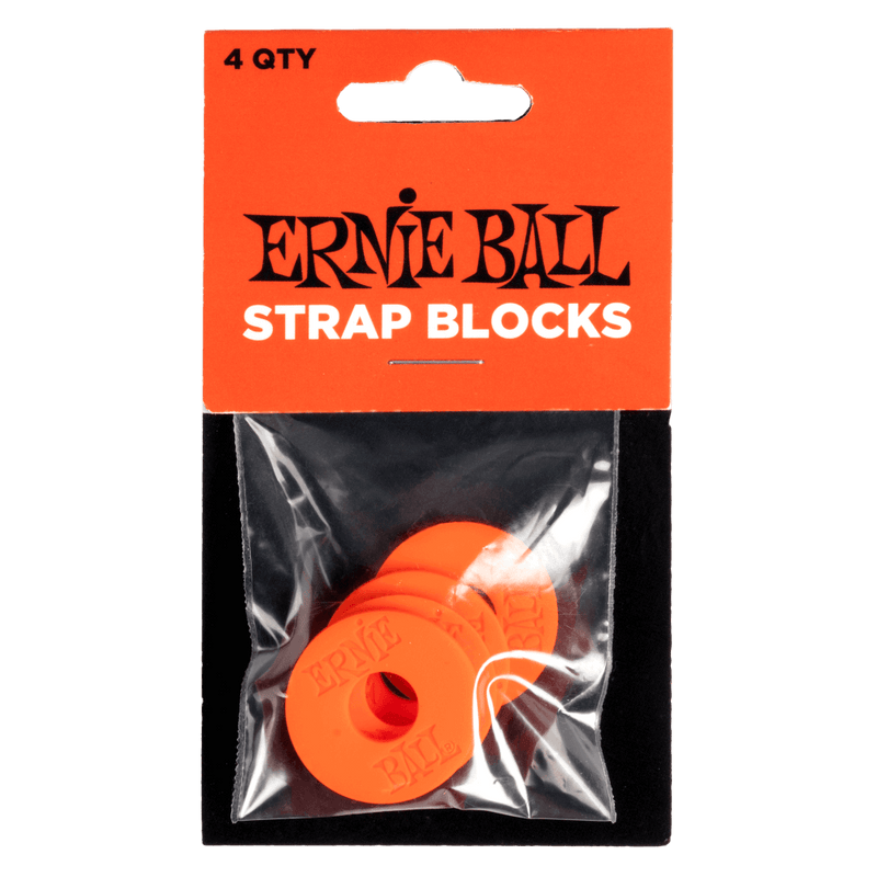 Ernie Ball Strap Blocks 4Pk - Red