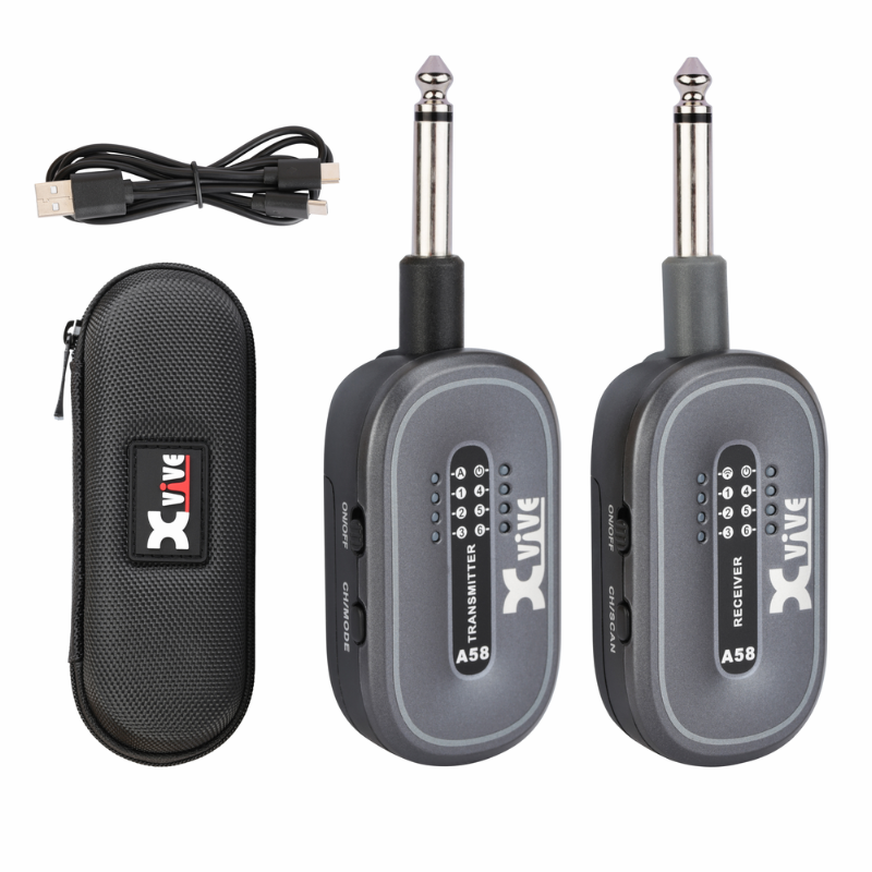 Xvive A58 BK Guitar Wireless 5.8GHZ