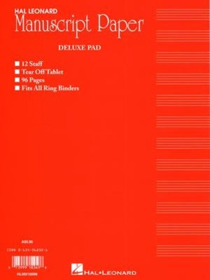 Hal Leonard 96 Page Manuscript Pad