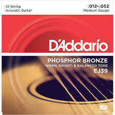 D Addario EJ39 12-52 12 String
