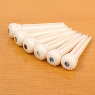 Dr.Parts Bridge Pins Ivory 6pack