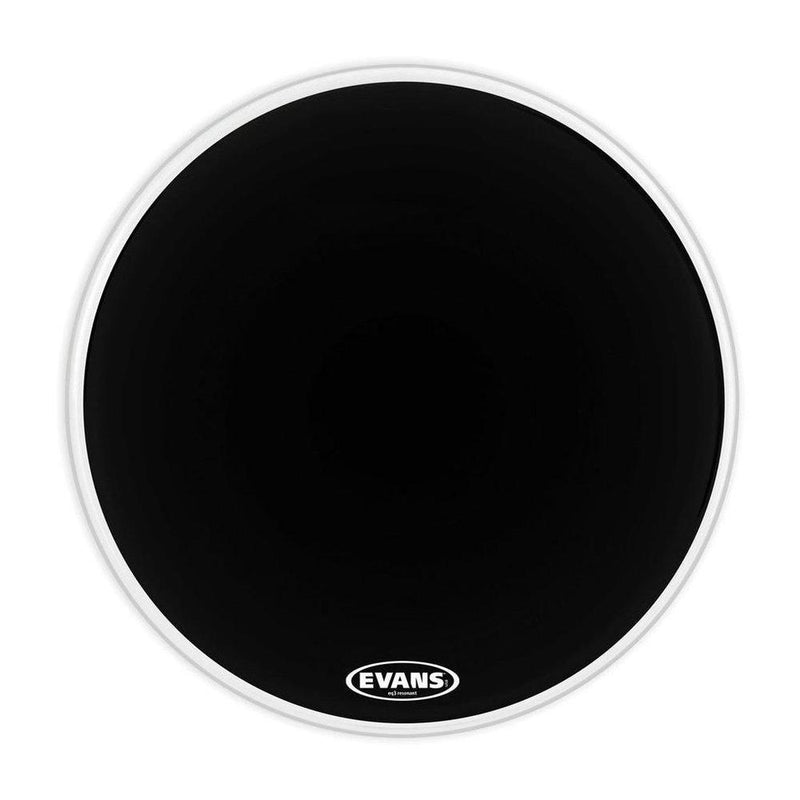 Evans EQ3 22inch Resonant Black/No Port