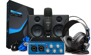 Presonus AudioBox 96 Audio Interface Full Studio Bundle with