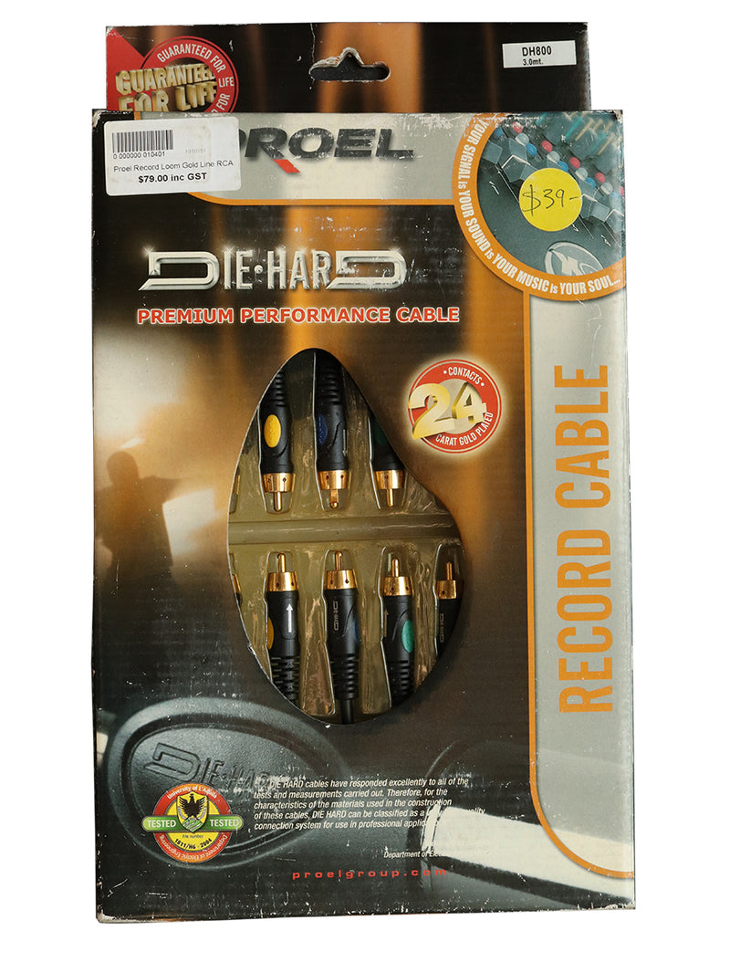 Proel Record Loom Gold Line Rca/6.3