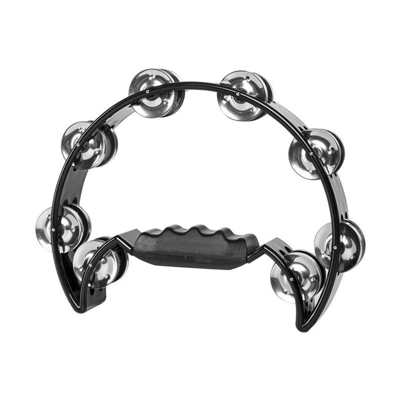 Stagg Tambourine Cutaway 16 Jingles BK