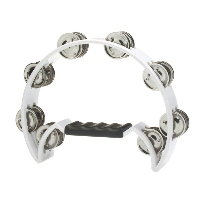 Stagg Tambourine Cutaway 16 Jingles WH