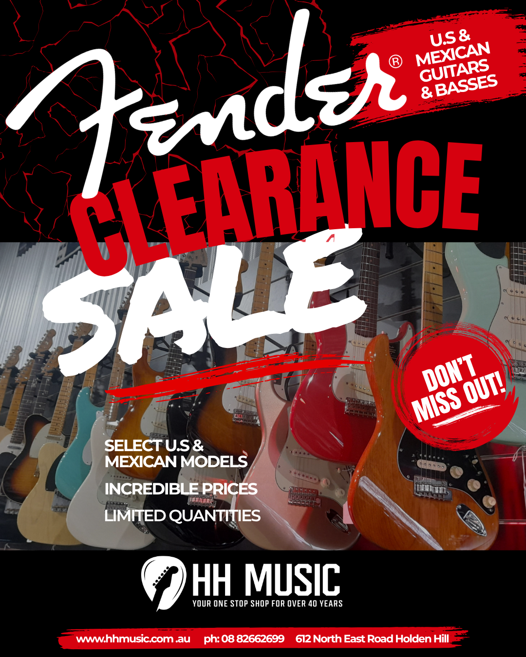 Fender Clearance – Guitars & Basses