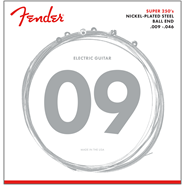 Fender Super 250 Guitar Strings, Nickel Plated Steel, Ball End, 250LR Gauges .009-.046, (6)