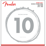 Fender Super 250 Guitar Strings, Nickel Plated Steel, Ball End, 250R Gauges .010-.046, (6)