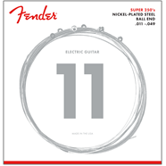 Fender Super 250 Guitar Strings, Nickel Plated Steel, Ball End, 250M Gauges .011-.049, (6)