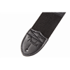 Fender Fender® Logo Strap, Black/Yellow Logo, 2"