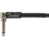 Fender Professional Series Instrument Cable, Straight/Angle, 18.6', Black