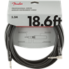 Fender Professional Series Instrument Cable, Straight/Angle, 18.6', Black