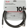 Fender Professional Series Instrument Cable, Straight-Angle, 10', Black