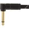 Fender Deluxe Series Instrument Cable, Straight/Angle, 10', Black Tweed