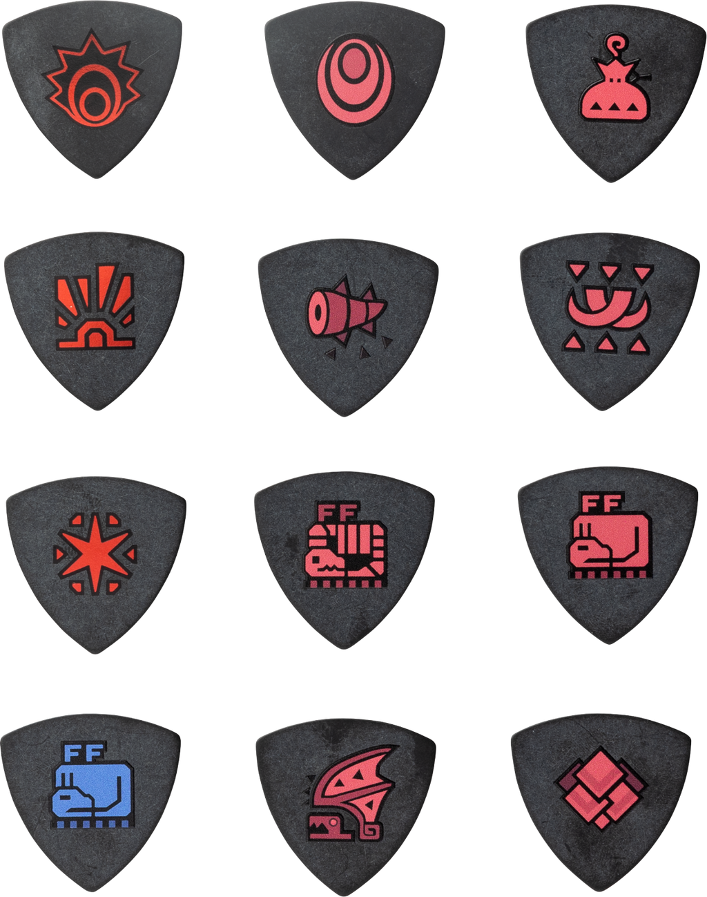 Fender Monster Hunter Collab Picks Rathalos