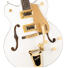 Gretsch G5422TG Electromatic® Classic Hollow Body Double-Cut with Bigsby® and Gold Hardware, Laurel Fingerboard, Snowcrest White