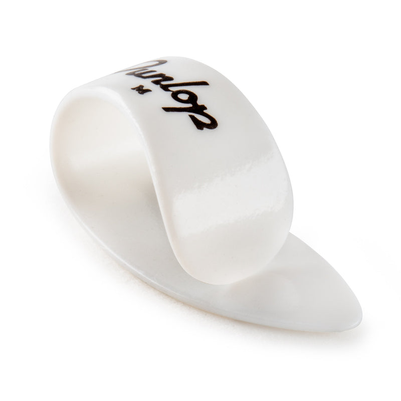 Dunlop White Thumbpick Medium Left