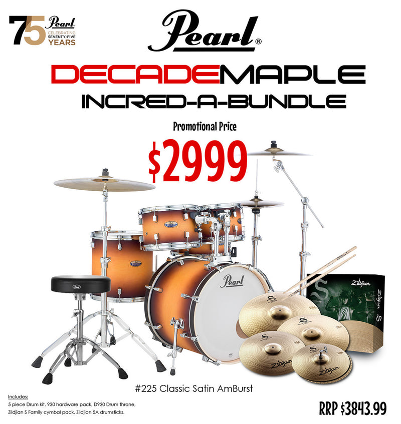 Pearl Decade Bundle 22" F/Plus S/Amburst