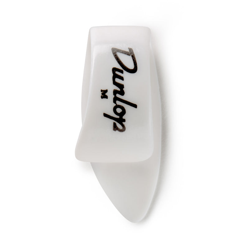 Dunlop White Thumbpick Medium Left