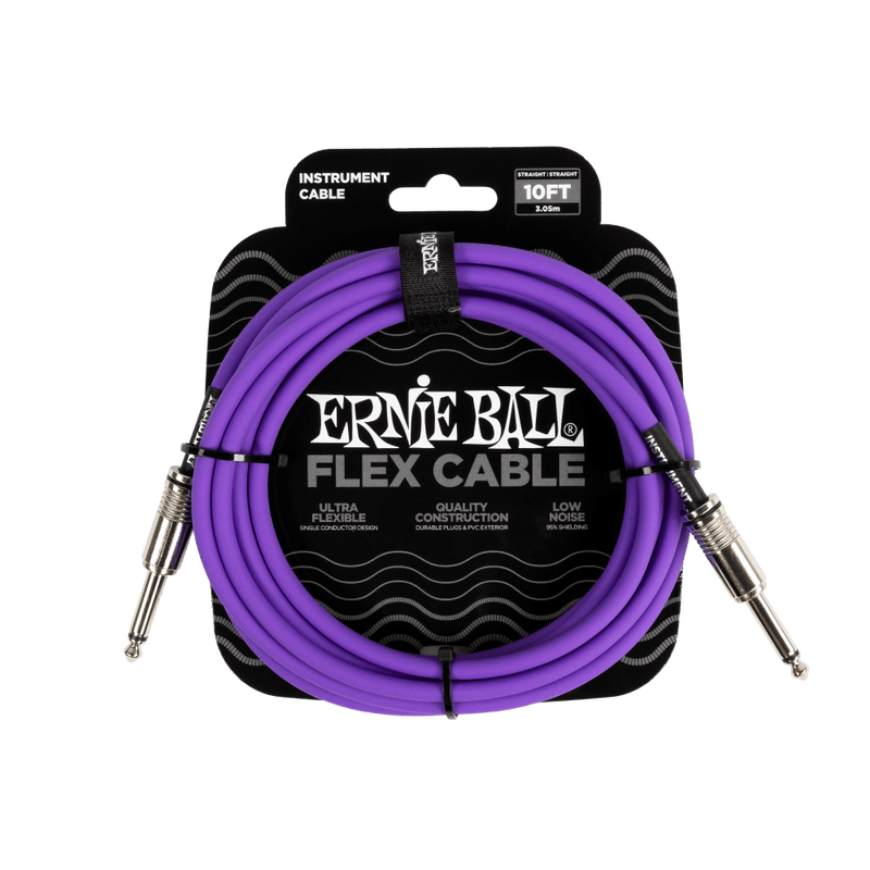 Ernie Ball 10ft Flex Inst Cable / Purple
