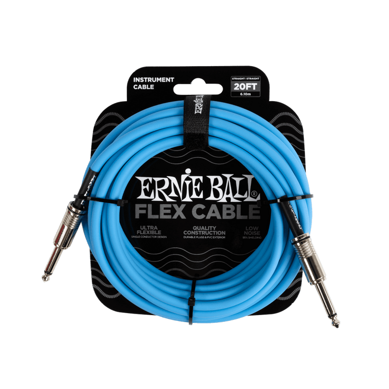 Ernie Ball 20ft Flex Inst Cable / Blue