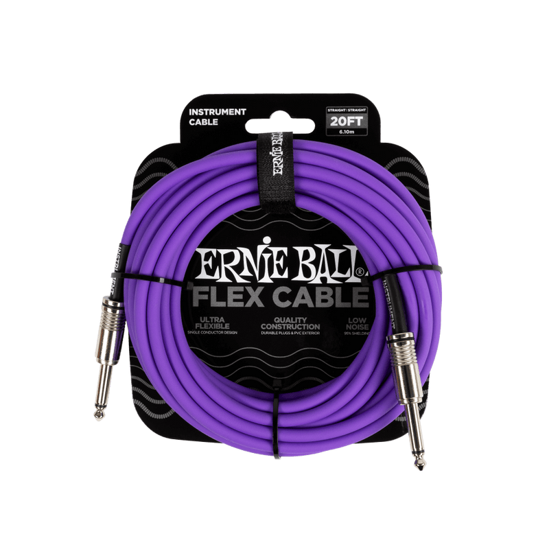 Ernie Ball 20ft Flex Inst Cable / Purple