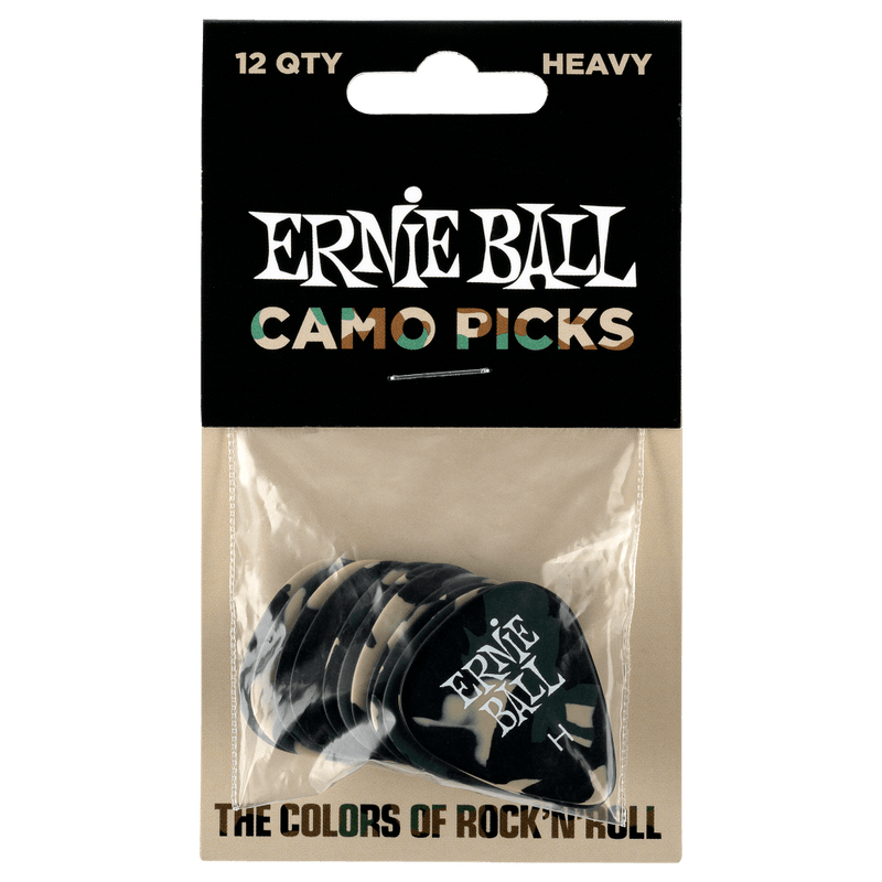 Ernie Ball Camouflage Picks Heavy  x12