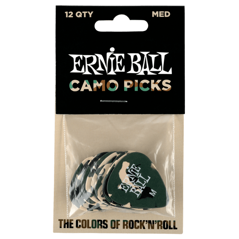 Ernie Ball Camouflage Picks Medium  x12