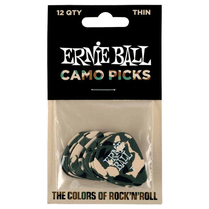 Ernie Ball Camouflage Picks Thin x12