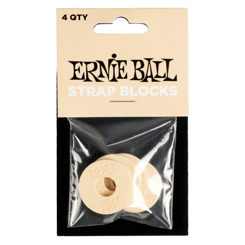 Ernie Ball Strap Blocks 4pk - Cream