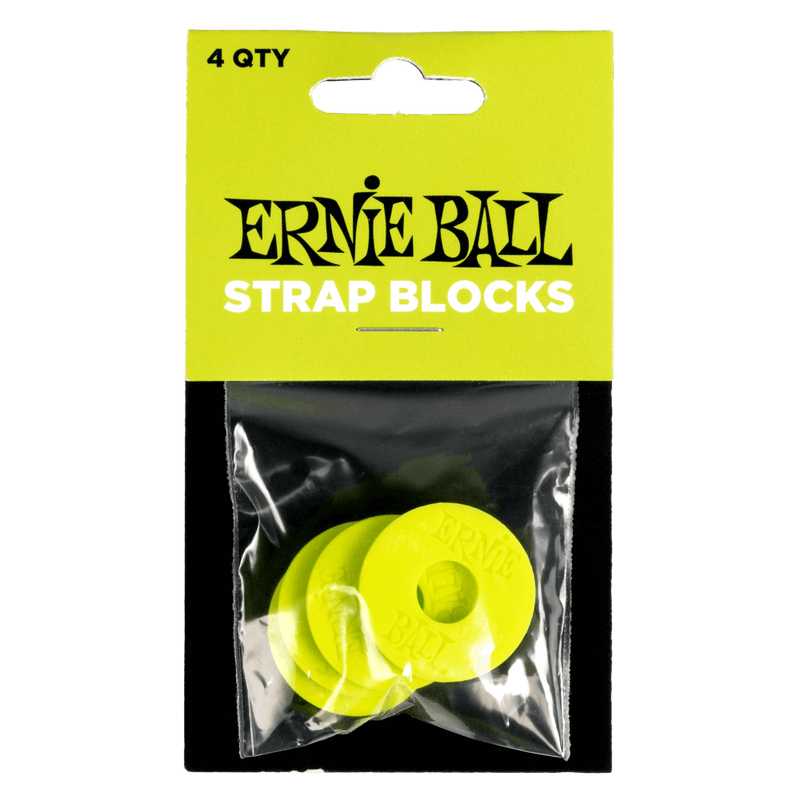 Ernie Ball Strap Blocks 4pk - Green