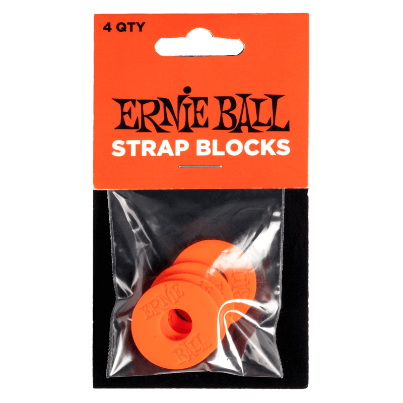 Ernie ball Strap Blocks 4pk - Red