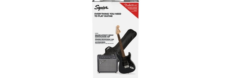 Squier Aff Strat Pack- Black