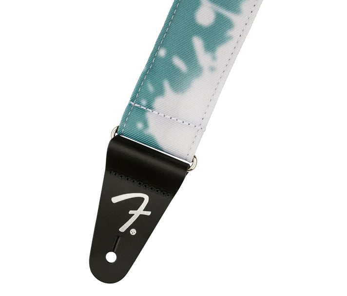 Fender Tie Dye Acid Wash Strap Teal 2"