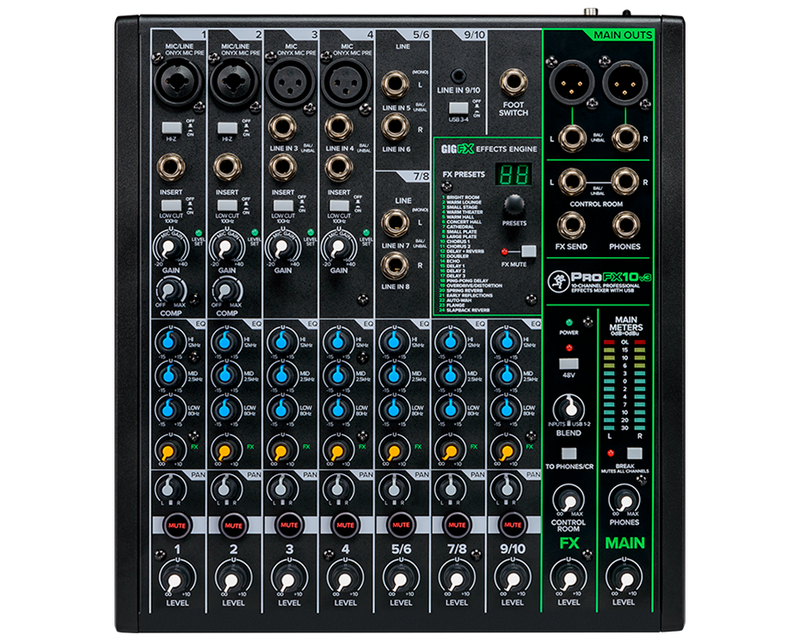Mackie PROFX10V3 10 Channel Pro Effect