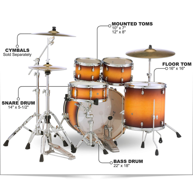 Pearl Decade Bundle 22" F/Plus S/Amburst