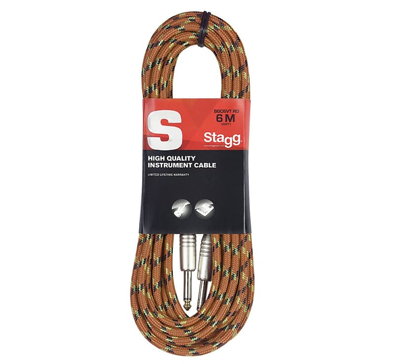 Stagg 6M/ Vintage Tweed Deluxe Cable
