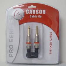 Carson 30' Speaker Cable Jack/Jack