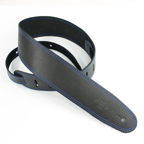 DSL 2.5" Strap Black Blue Stitch